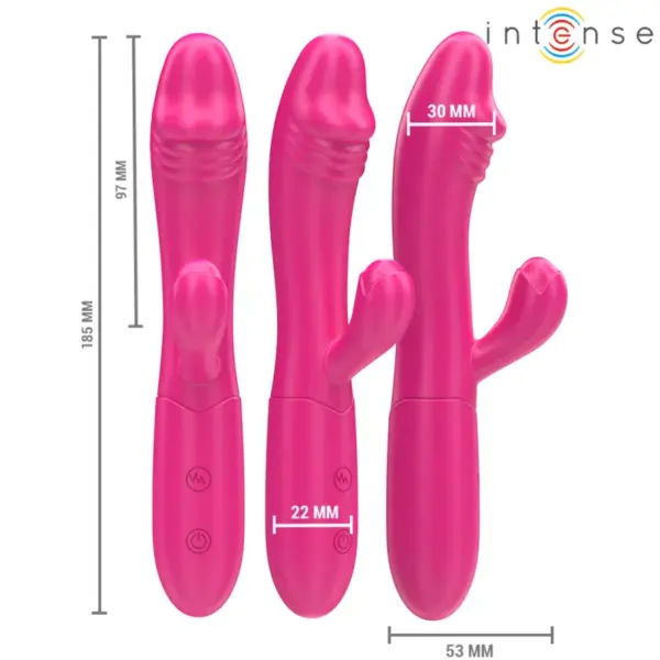 IVY - Vibrador Flexible Rosa con Lengua Estimuladora y 10 Modos de Vibración - Imagen 3