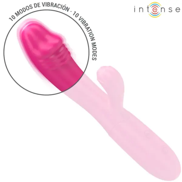 IVY - Vibrador Flexible Rosa con Lengua Estimuladora y 10 Modos de Vibración - Imagen 4