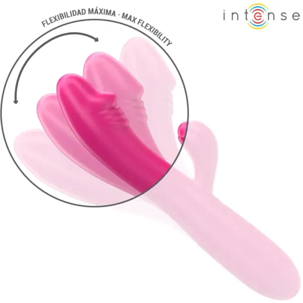 IVY - Vibrador Flexible Rosa con Lengua Estimuladora y 10 Modos de Vibración - Imagen 6