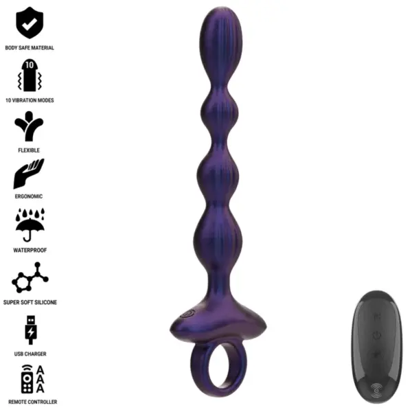 INTENSE - Plug Anal Vibrador JACKIE con Control Remoto