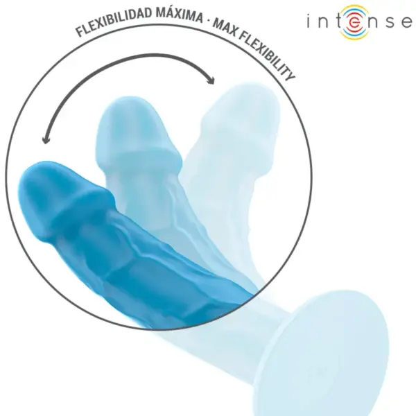 INTENSE - Vibrador Realístico PHOEBE con Control Remoto en Azul - Imagen 4