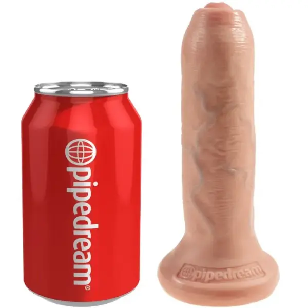 KING COCK - Dildo Realista Uncut Natural 15 cm - Imagen 4