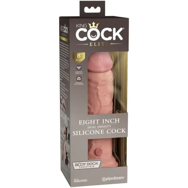 King Cock - Elite Dildo Realista Silicona 20.3 cm - Imagen 5