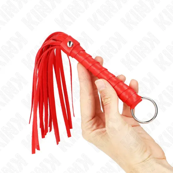 KINK - Látigo Simple Mini Rojo 28 cm para Placer y Control - Imagen 2