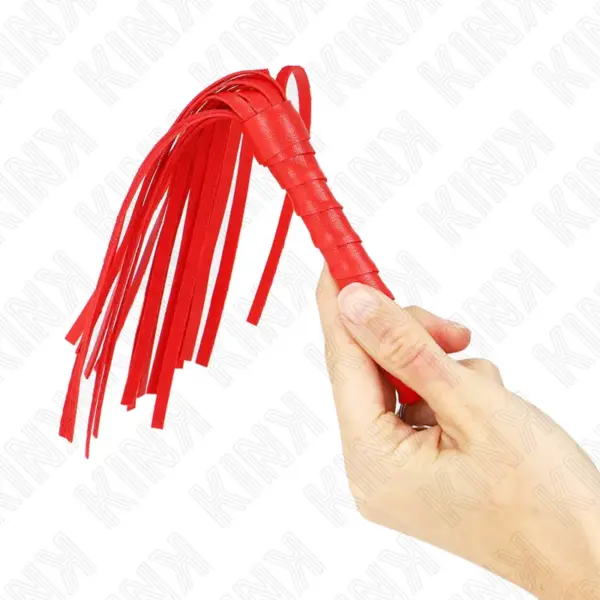 KINK - Látigo Simple Mini Rojo 28 cm para Placer y Control - Imagen 3