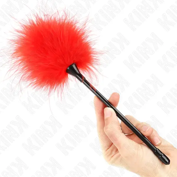 KINK - Plumas para Cosquillas Rojo para el Kit Bondage 27 cm