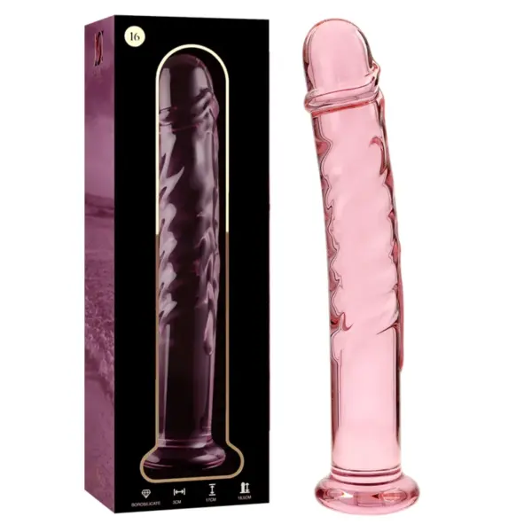 NEBULA SERIES BY IBIZA - Dildo Cristal Rosa 18.5 cm -O- 3 cm