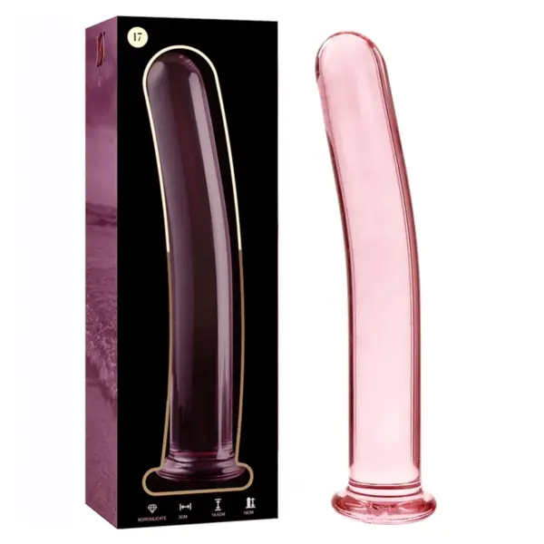 Nebula Series by Ibiza - Plug Anal de Cristal Rosa 18.5 cm