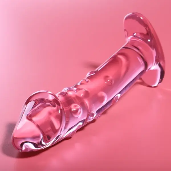 Nebula Series by Ibiza - Dildo Cristal Rosa 18.5 cm - Imagen 2