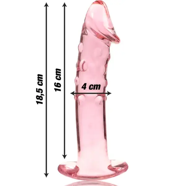 Nebula Series by Ibiza - Dildo Cristal Rosa 18.5 cm - Imagen 3