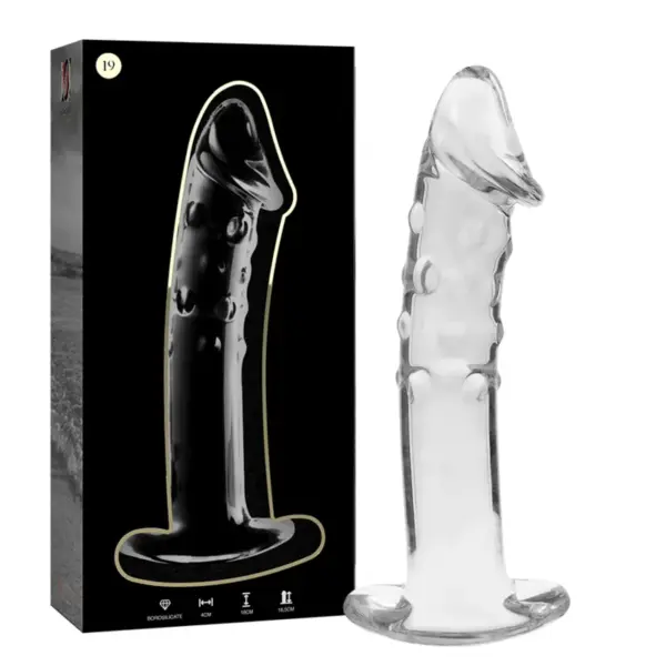 NEBULA SERIES BY IBIZA - Dildo Cristal Transparente 18.5 cm - Modelo 19