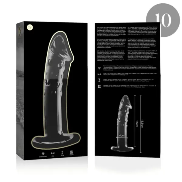 NEBULA SERIES BY IBIZA - Dildo Cristal Transparente 18.5 cm - Modelo 19 - Imagen 4