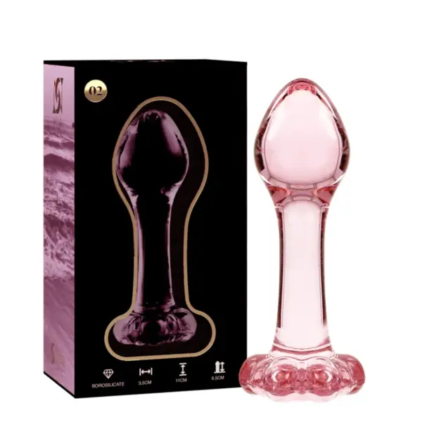 NEBULA SERIES BY IBIZA - Plug Cristal Rosa 11 cm para una Experiencia Anal Elegante