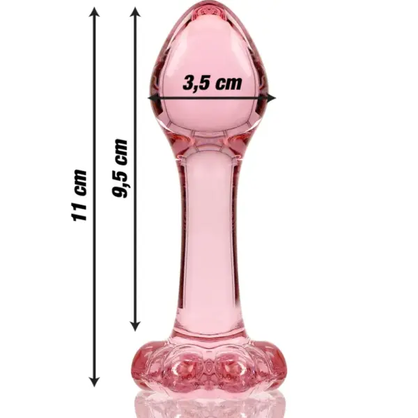 NEBULA SERIES BY IBIZA - Plug Cristal Rosa 11 cm para una Experiencia Anal Elegante - Imagen 3