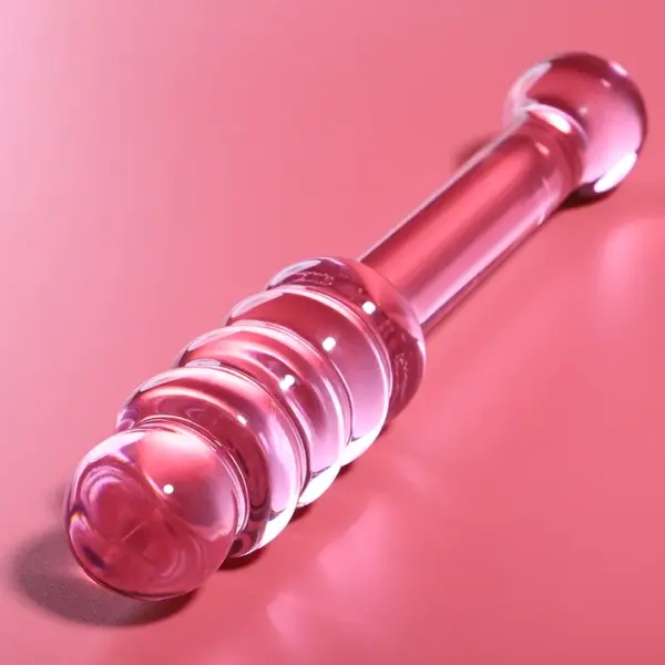 Nebula Series by Ibiza - Dildo de cristal rosa 20.5 cm - Imagen 2