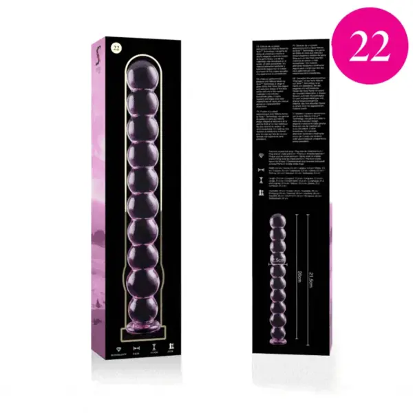 NEBULA SERIES BY IBIZA - Dildo Cristal Rosa 21.5 cm - Imagen 4