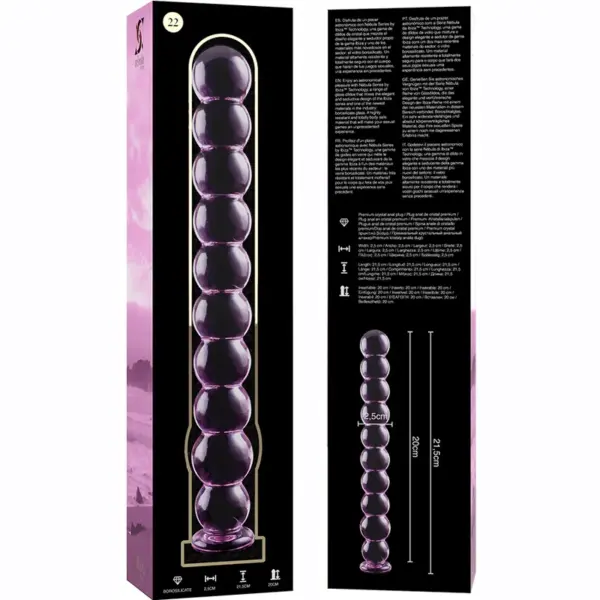 NEBULA SERIES BY IBIZA - Dildo Cristal Rosa 21.5 cm - Imagen 6