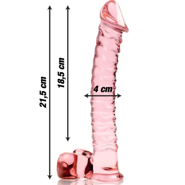 NEBULA SERIES BY IBIZA - Dildo de Cristal Rosa 21.5 cm - Imagen 3