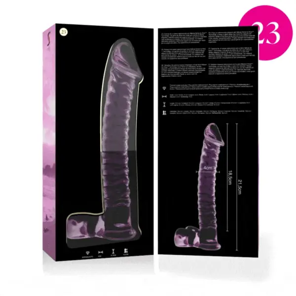 NEBULA SERIES BY IBIZA - Dildo de Cristal Rosa 21.5 cm - Imagen 4