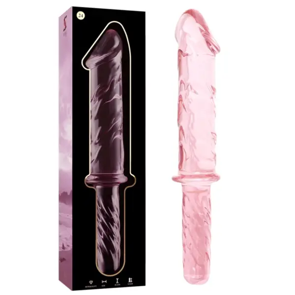 Nebula Series - Dildo Cristal Rosa 28.5 cm de Ibiza