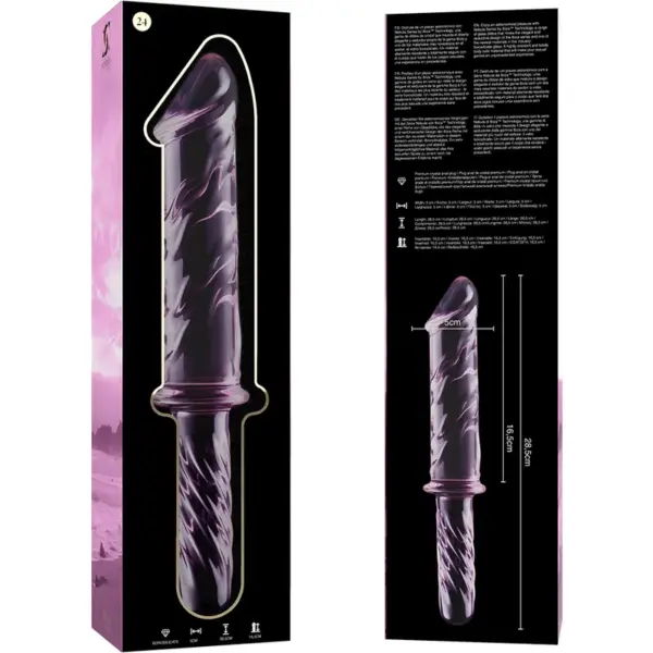 Nebula Series - Dildo Cristal Rosa 28.5 cm de Ibiza - Imagen 6