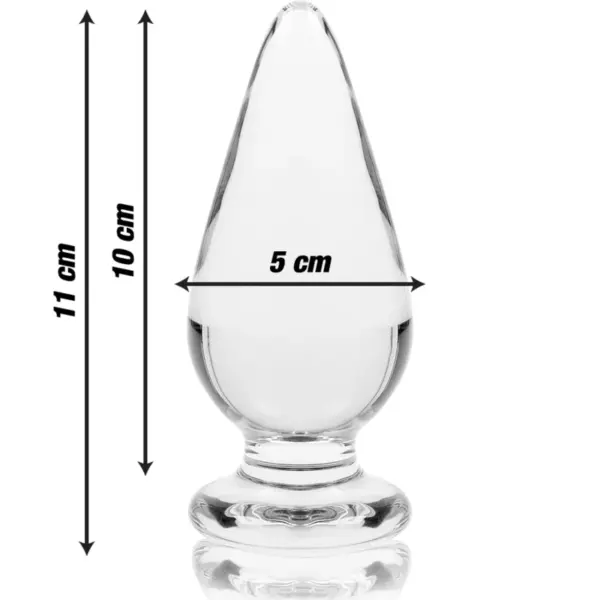 NEBULA SERIES - Plug Anal de Cristal Transparente 11 cm - 5 cm para Experiencias Únicas - Imagen 3