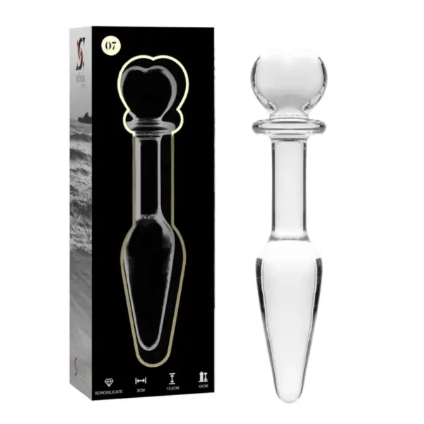 NEBULA SERIES BY IBIZA - Plug Anal de Cristal Transparente 13.5 cm