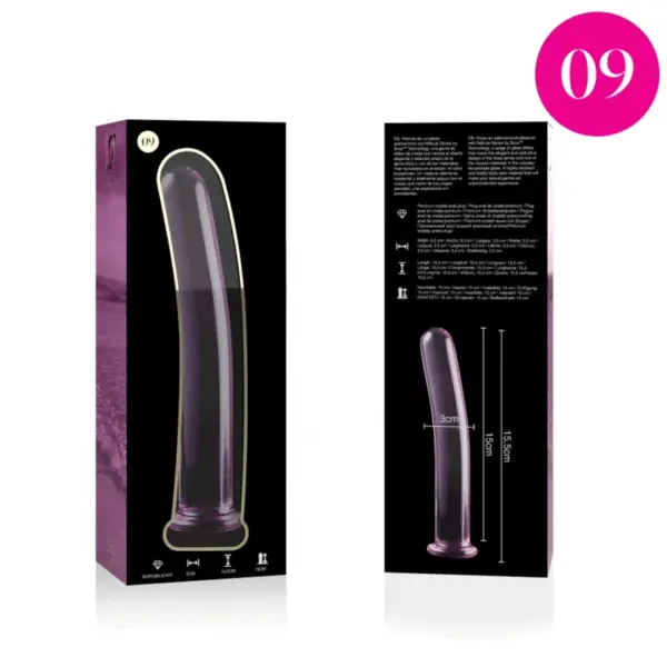 NEBULA SERIES BY IBIZA - Dildo Cristal Rosa 15.5 cm - Imagen 4