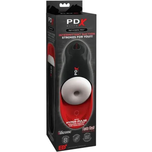 PDX ELITE - MASTURBADOR STROKER FAP-O-MATIC PRO CON BASE PARA TESTICULOS - Imagen 3