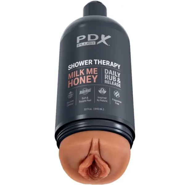 PDX PLUS - Masturbador Stroker Discreto de Champú Milk Me Honey Caramelo