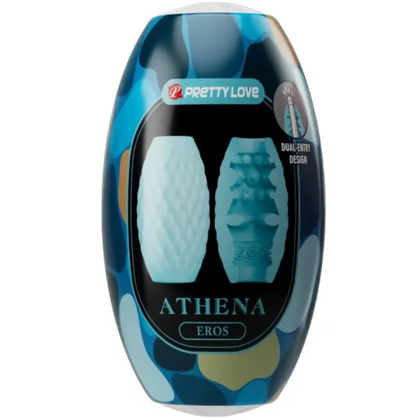 Pretty Love - Masturbador Masculino Silicona Celeste Athena Eros - Imagen 8