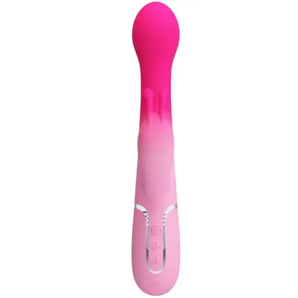 Pretty Love - Vibrador rabbit 3 en 1 multifunción rosa - Imagen 3