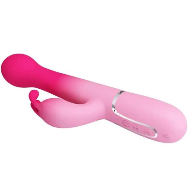 Pretty Love - Vibrador rabbit 3 en 1 multifunción rosa - Imagen 4