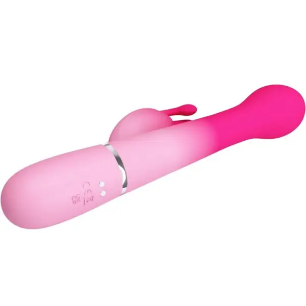 Pretty Love - Vibrador rabbit 3 en 1 multifunción rosa - Imagen 6