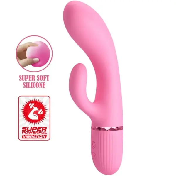 Pretty Love - Vibrador rabbit con punto G rosa