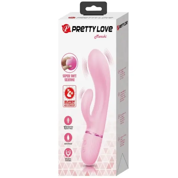 Pretty Love - Vibrador rabbit con punto G rosa - Imagen 10