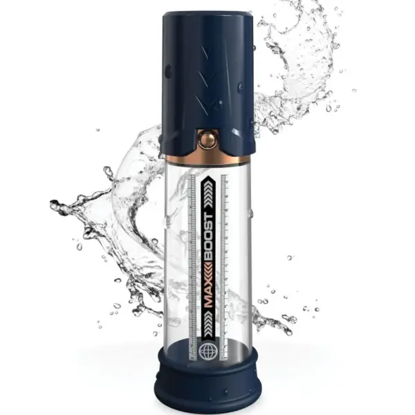 PUMP WORX - Bomba de Erección Max Boost Azul - Imagen 4
