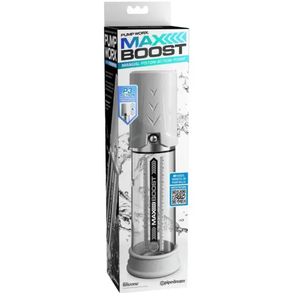 PUMP WORX - Bomba de Erección Max Boost Blanco - Imagen 6