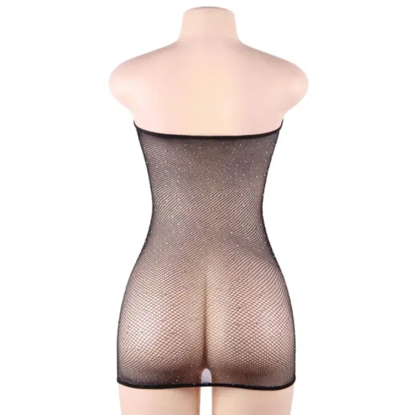 Queen Lingerie - Vestido cuerpo de red con brillantes S/L - Imagen 6