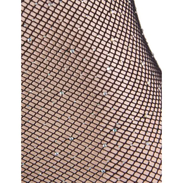 Queen Lingerie - Vestido cuerpo de red con brillantes S/L - Imagen 7