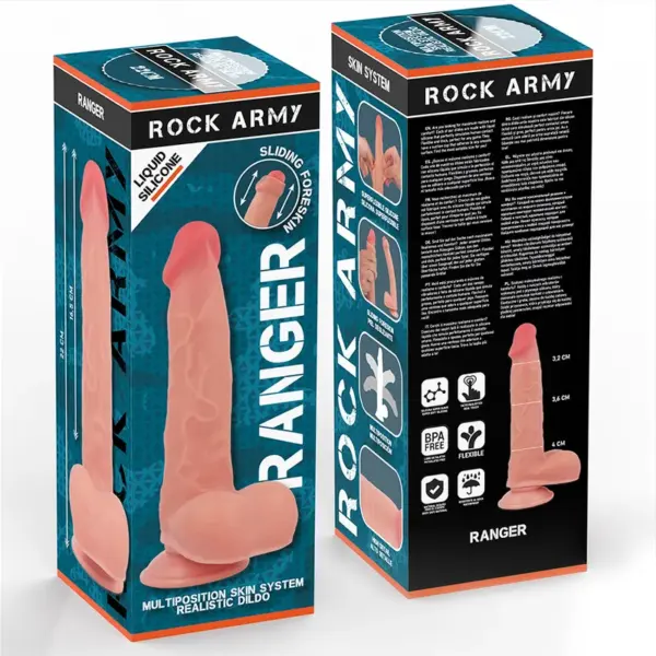 ROCKARMY - Ranger Dildo Realista de Silicona Dual Density 22 cm - Imagen 8