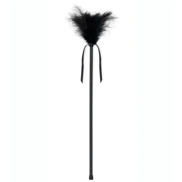 SECRETPLAY - Plumero Plumas Negro 40 cm para Caricias Eróticas - Imagen 3