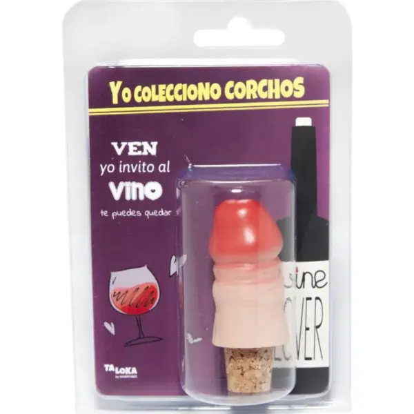 TALOKA - Tapón Corcho Pito para Decorar Botellas de Vino