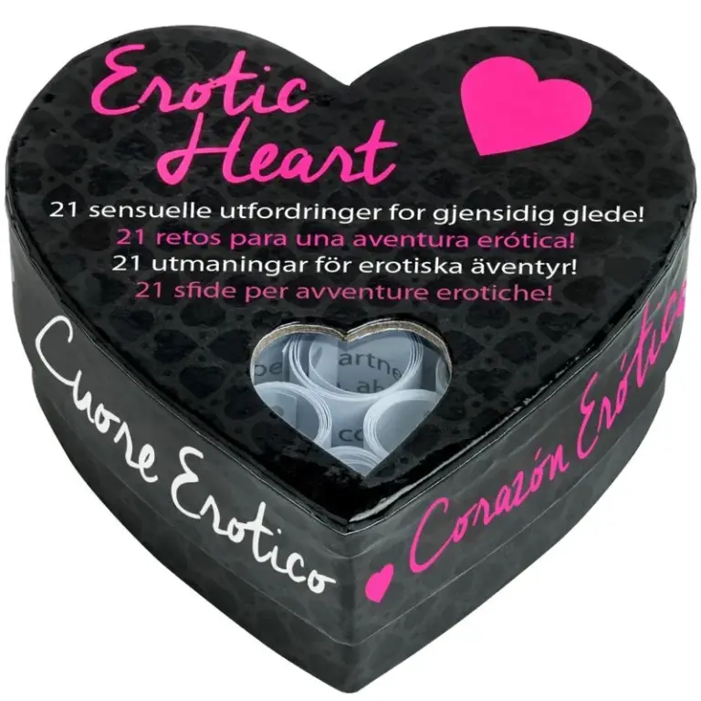 Tease & Please - Mini Corazón Erótico con 21 Retos Sensuales