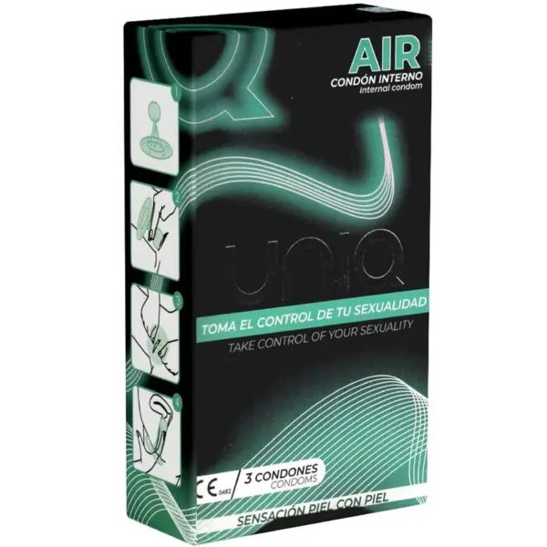 Uniq - Air preservativo femenino sin látex 3 unidades