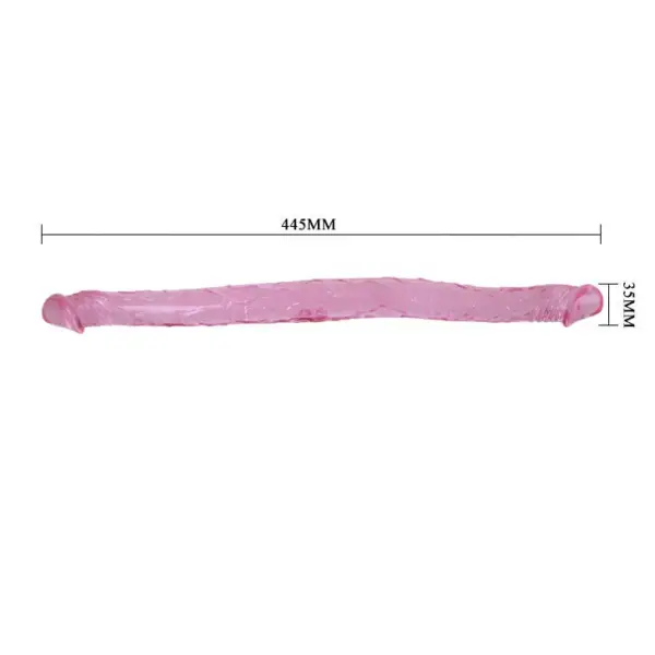 BAILE - Double Dong Rosa 44.5 cm para Doble Placer - Imagen 5
