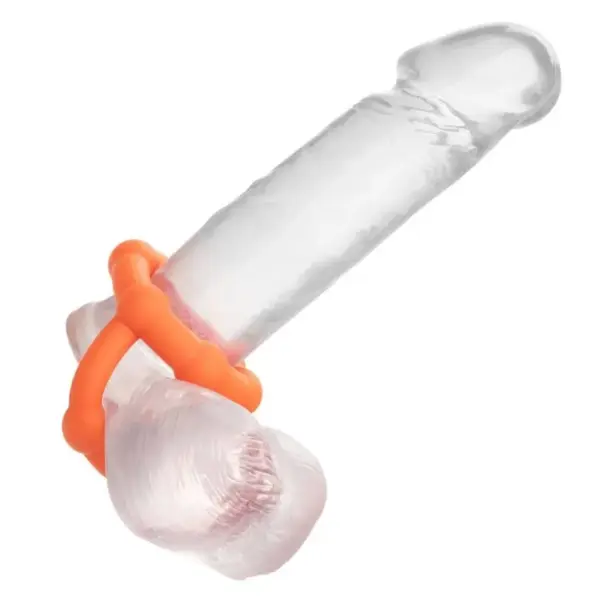 CALEXOTICS - Alpha All Star Ring Naranja: Anillo de Potenciación para el Placer Masculino