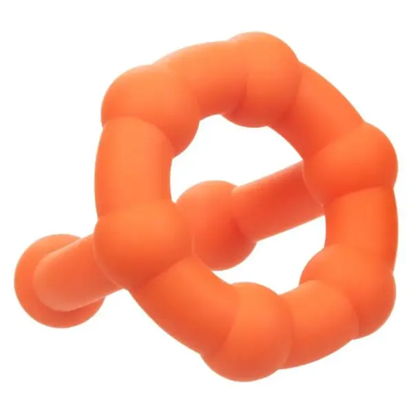 CALEXOTICS - Alpha All Star Ring Naranja: Anillo de Potenciación para el Placer Masculino - Imagen 5