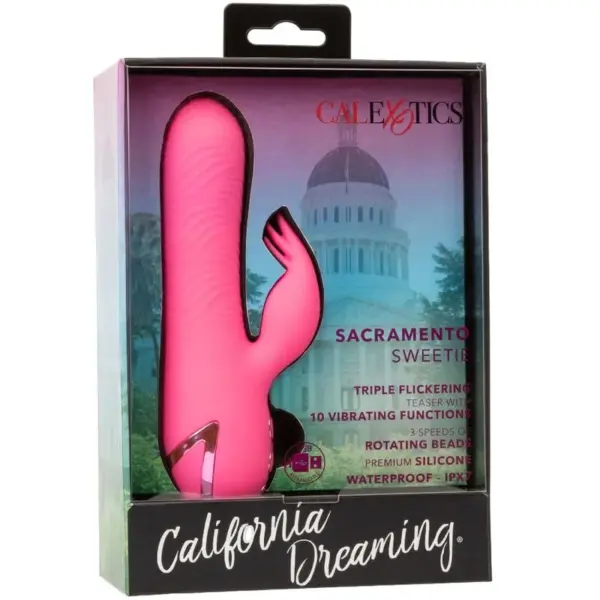 California Dreaming - Vibrador Rabbit Sacramento Sweetie Rosa - Imagen 10