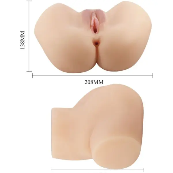 Crazy Bull - Vibrador de doble entrada con vagina y ano realistas - Imagen 5